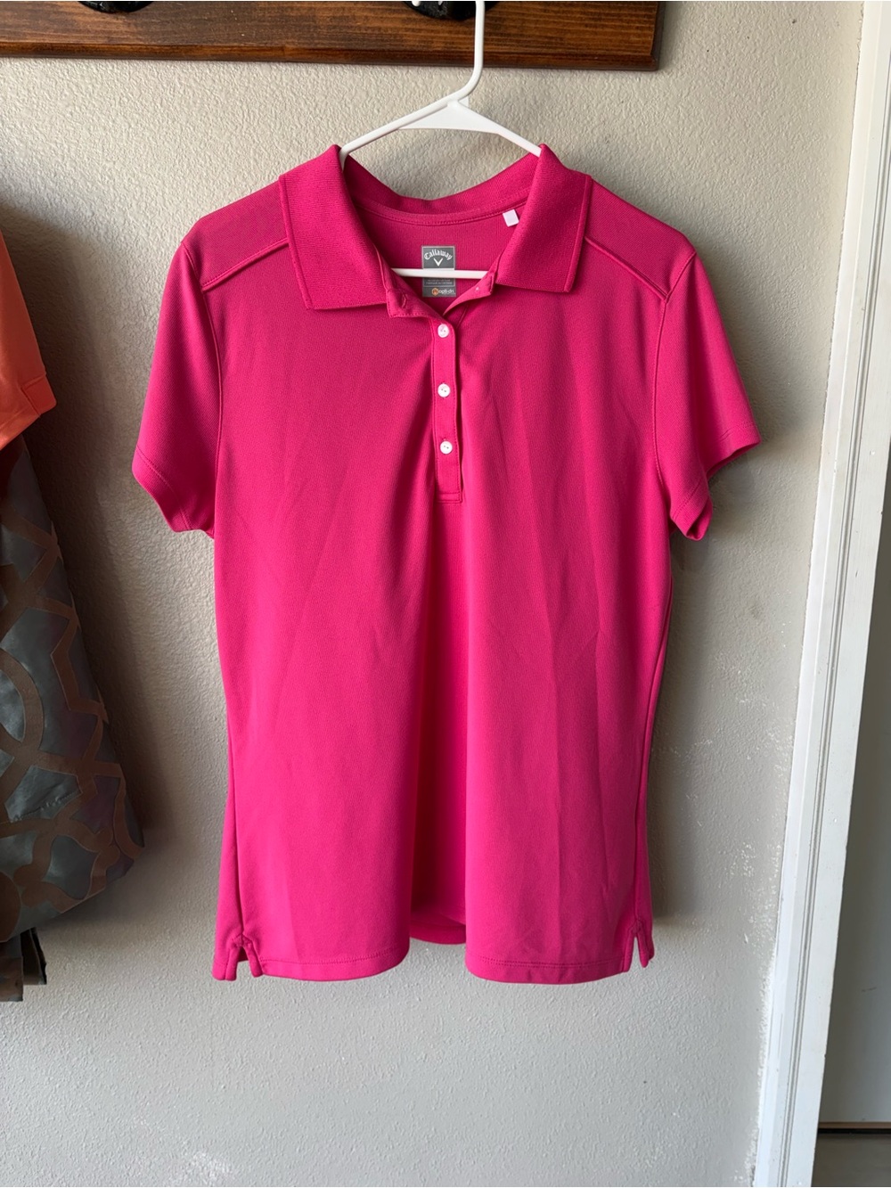 Callaway Women's Hot Pink Short Sleeve Golf Polo
